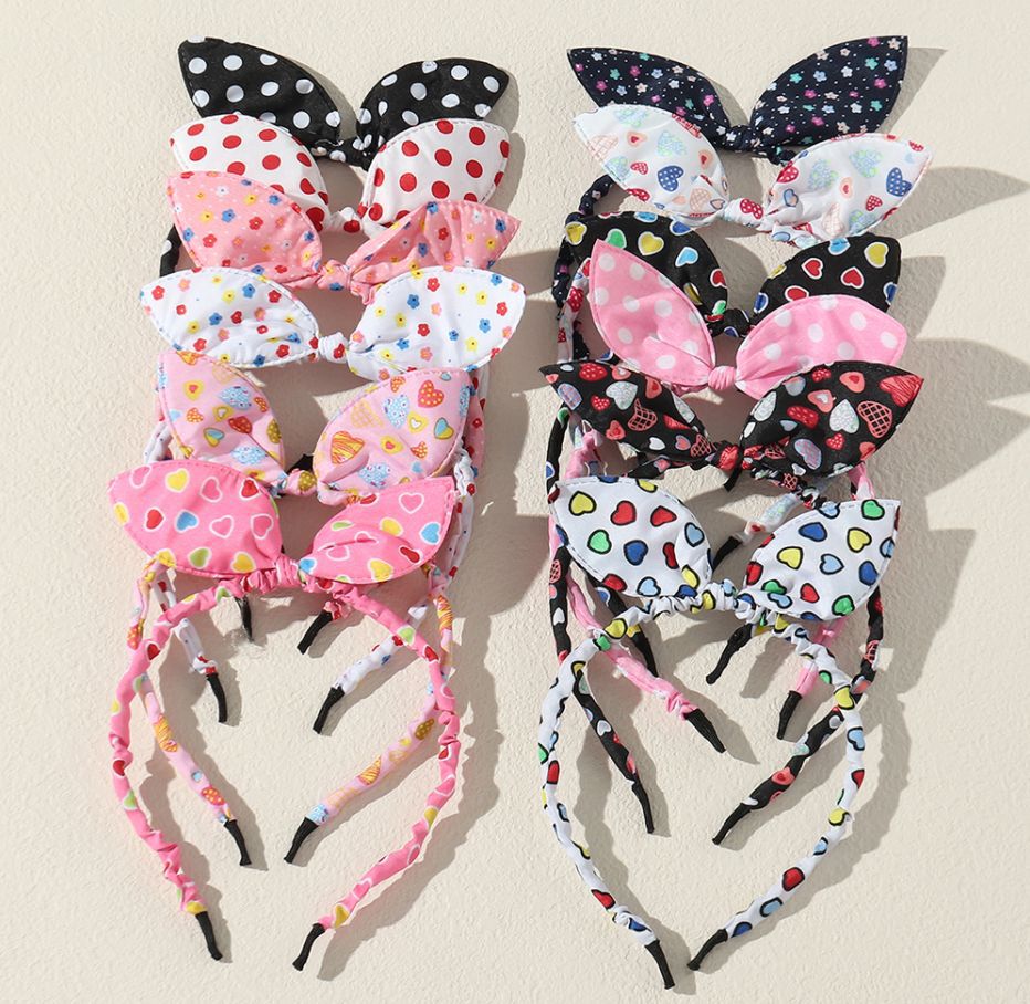 Wholesale Candy Color Sequin Bow Headband Cartoon Headband